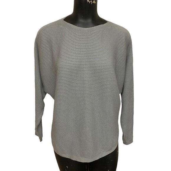 Cotton On Gray Rib Knit Dolman Sleeve Sweater Size Medium - Picture 1 of 5